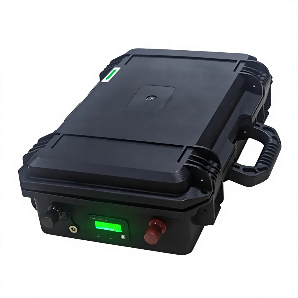 Brixon 24V 100Ah LiFePO4 Lithium Battery with 100A Smart Bluetooth BMS, 3000+ Deep Cycles, Grade A Cells for RV, Solar System, Marine and Trolling Motor